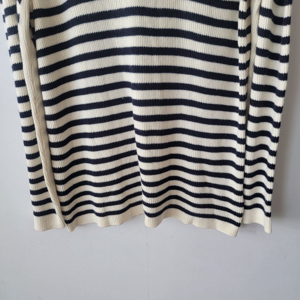 Talbots women's timeless Stripe Sweater size 2X Crew neck decorative buttons - Picture 4 of 8